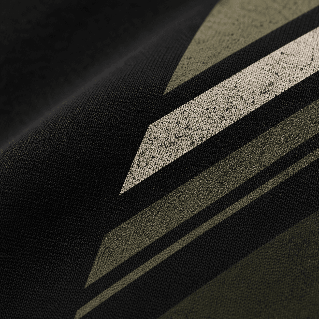Identity 92 DTF print close-up on heavyweight cotton fabric
